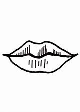 Lips Coloring Mouth Pages Stencils Printable Cliparts Clipart Bocca Colorare Disegno Da Attribution Forget Link Don Library Edupics Large sketch template