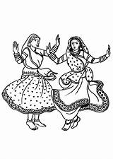 Danse Coloriage Coloriages Hugolescargot Indienne Dessin Indiennes Danseuse Colorier Danseuses Blanc sketch template