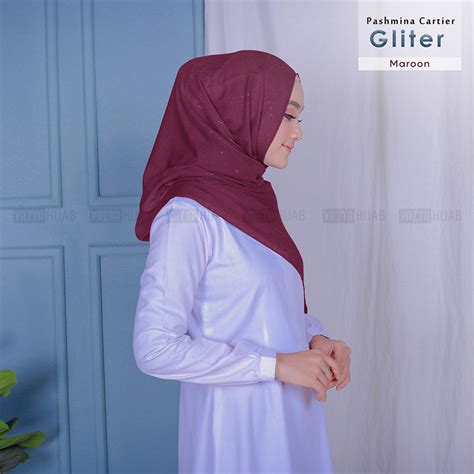 vazya hijab pashmina cartier glitter