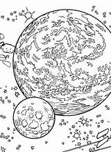 Planet Pianeti Asteroid Belt Colorare Dover Disegni Colouring Doverpublications Trippy sketch template