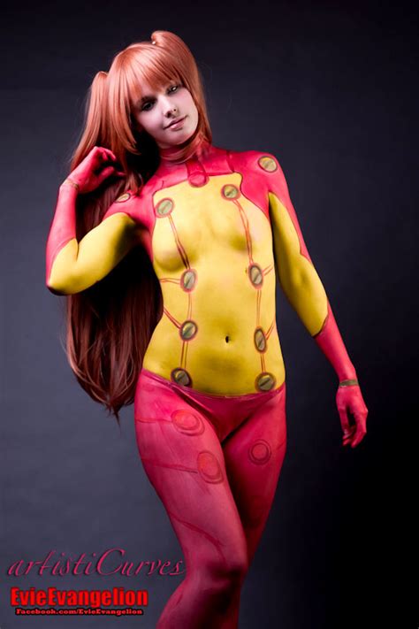 Another Asuka Bodypaint Plugsuit Sexy Cosplay Cosplay