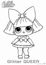 Lol Coloring Pages Doll Surprise Glitter Dolls Queen Printable Color Colouring Print Clipart Sheets Bettercoloring Drawing Baby Getdrawings Getcolorings Awesome sketch template