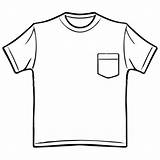 Shirt Clipart Clip Pocket Clothes Outline Shirts Tee Drawing Clothing Back Clipartmag Cliparts Jpeg Library sketch template