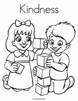 Colouring Values Kids Pages Kindness Coloring Positive sketch template