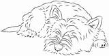 Terrier Westie sketch template