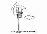 Basketball Court Coloring Pages Cartoon Template sketch template