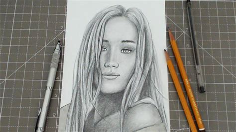 beginners   draw  person pencil portrait step  step youtube