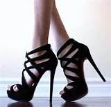 Black Sandals Heels Photos