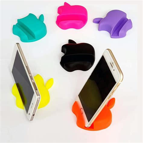 apple shape mobile stand cell  phone