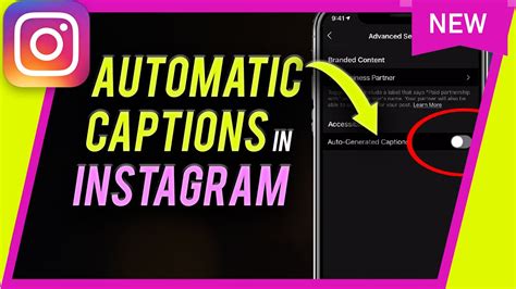 turn  automatic captions  instagram  igtv update youtube