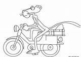 Panther Pink Coloring Pages Motorcycle Kids Cartoon Color Print Popular Cartoons Categories Similar sketch template