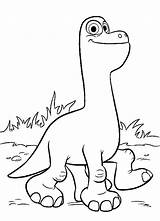 Dinosaur Good Coloring Pages Cute Kids sketch template