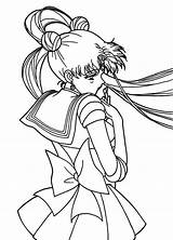 Sailor Moon Coloring Usagi Pages Tsukino Cute Luna Chibi Color Anime Choose Colorluna Board Comments sketch template