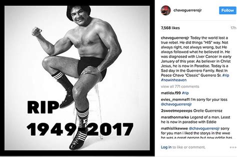 Wwe News 2017 Wrestling Star Chavo Guerrero Sr Death