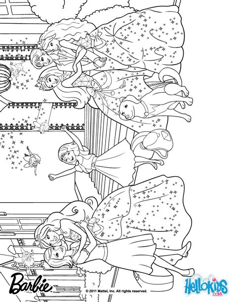 barbie   sisters coloring coloring pages