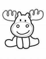 Moose Cartoon Muffin Give If Coloring Printable Pages Drawing Cute Girl Kids Choose Board Drawings Getdrawings Activities Applique Embroidery sketch template