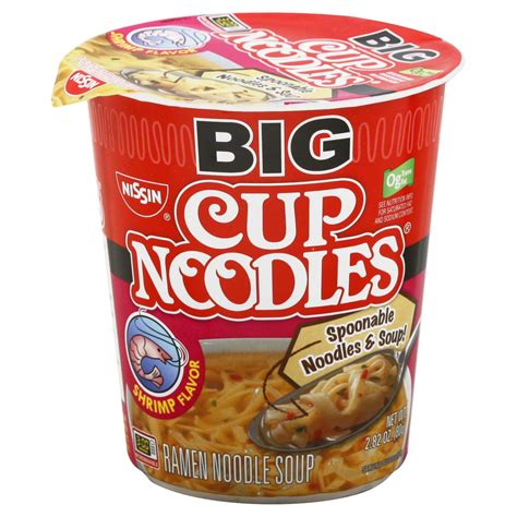 Nissin Big Cup Noodles Shrimp Flavor Ramen Noodle Soup