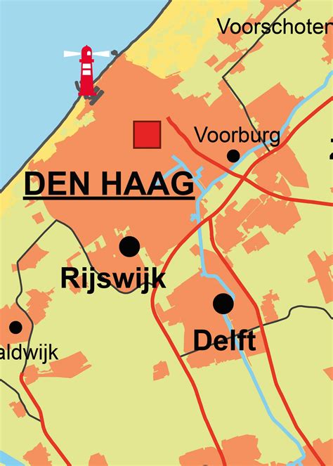 kaart zuid holland met plaatsnamen kaart
