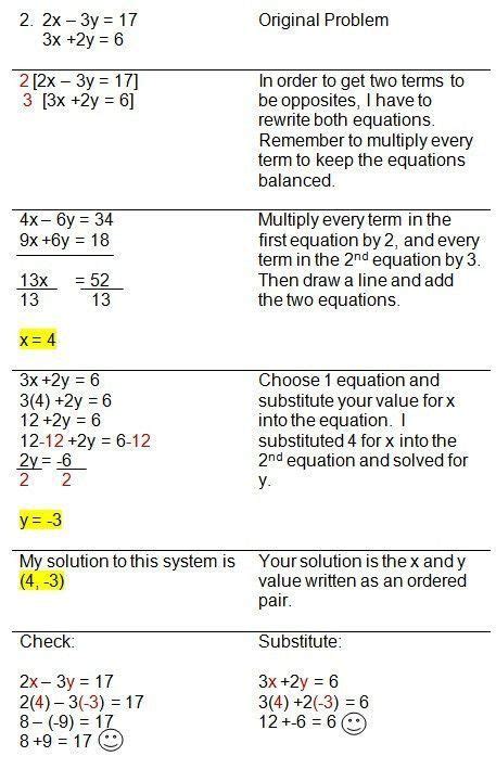 variable system  equations word problems worksheet answers eduforkid