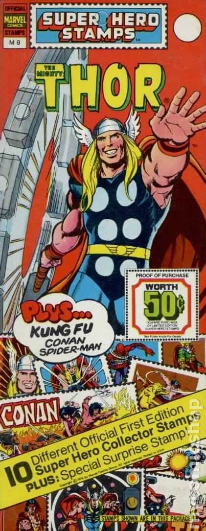 Super Hero Stamps 1976 Marvel Comic Books