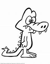 Alligator Clipart Coloring Kids Pages Printable Library sketch template