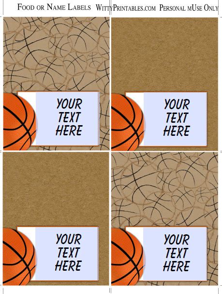 printable basketball tags  printable templates