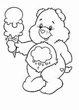 Coloring Ice Cream Care Pages Bears Sundae Bear Melting Kids Sheet Printable Print Colouring Color Getdrawings Utilising Button sketch template