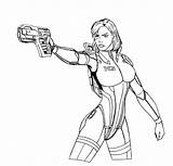 Shepard Effect Pages Cmdr Lineart Josephb222 Terri Turian sketch template