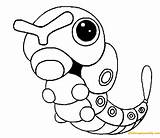 Caterpie Coloring Pages Color sketch template