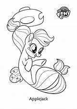 Pony Applejack Coloringoo sketch template