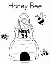 Honey Coloring Bee Favorites Login Add Twistynoodle Built California Usa Noodle sketch template