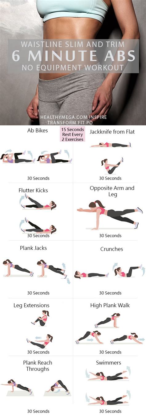 The Best 6 Minute Abs Workout Gymtrainingtips Workout Workouts For