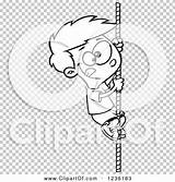 Rope Athletic Climbing Boy Illustration Royalty Clipart Vector Toonaday sketch template