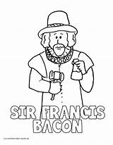 Coloring Bacon Pages Francis Drake Homeschool Getcolorings Sir Getdrawings Colorings sketch template