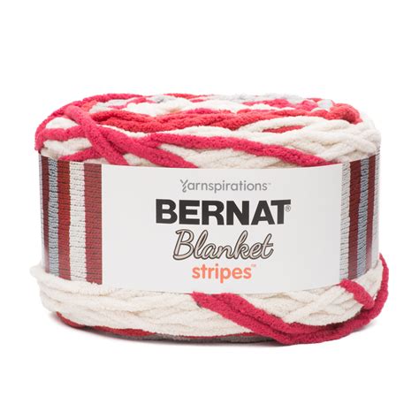 bernat blanket stripes yarn red alert ozg super bulky