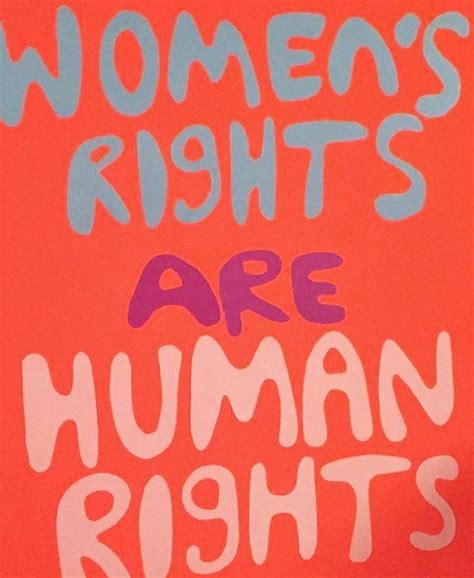 women s rights are human rights women s match protest sign