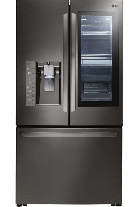 lg black stainless french door refrigerator lfxcd