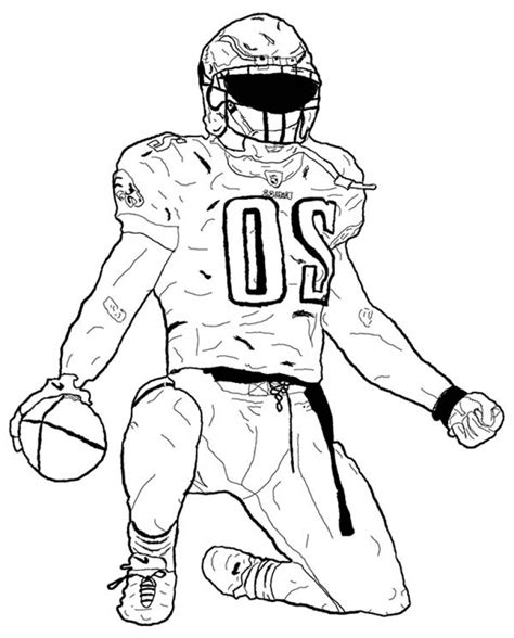 football player coloring pages  print