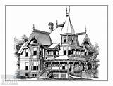 Homes Vintage Coloring Book Adult Victorian Houses Beautiful Pages Books Amazon Now sketch template