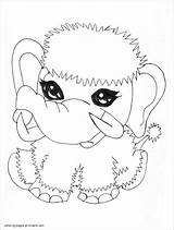 Coloring Mammoth Baby Pages Abbey Printable Shiver Pet Coloringbay Girls sketch template