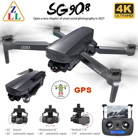 zll sg gps drone  axis gimbal  camera  wifi fpv profesional km  brushless rc
