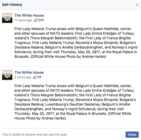 white house facebook page snubs gay prime minister s