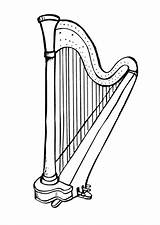Arpa Harp Harfe Harpe Kleurplaat Malvorlage Coloriage Instrumentos Dibujar Andina Imprimir Educima Cuerda Educol Designlooter Musicales Educolor Große Herunterladen Téléchargez sketch template