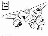 Coloring Baymax Hero Big Pages Printable Kids Adults Color sketch template