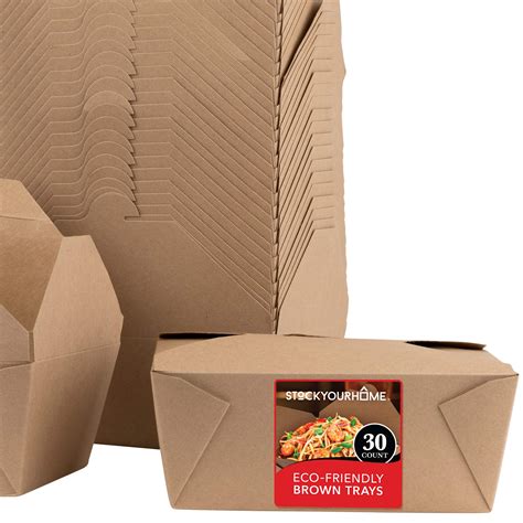 buy microwavable kraft brown   boxes  oz  pack disposable
