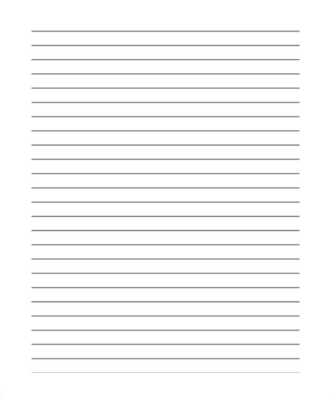 lined paper templates   ms word