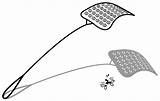 Fly Swatter Clipart Swatting Coloring Cliparts Gif Frogs Flies Library 2007 sketch template