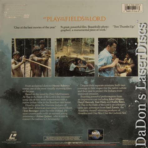 At Play In The Fields Of The Lord Laserdisc Rare
