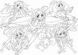 Coloring Pages Glitter Force Stuff Cure Pretty sketch template