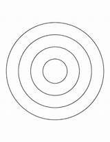 Circles Concentric Rings Pouco Tudo Etc sketch template